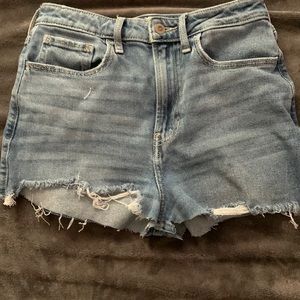 high waisted vintage straight short shorts